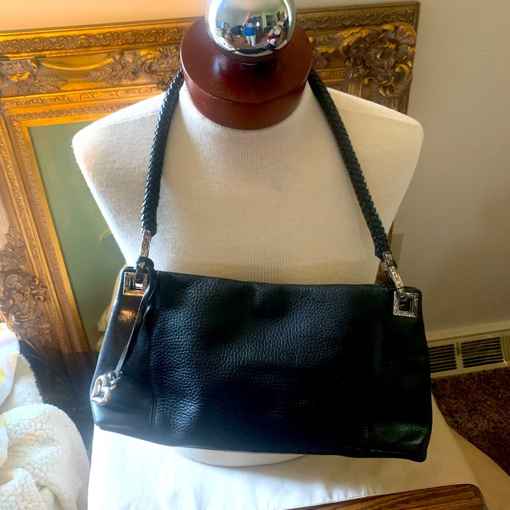 Brighton Black Leather shoulder bag